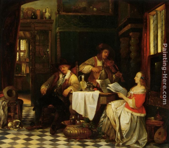 Baron Jan August Hendrik Leys The Musician